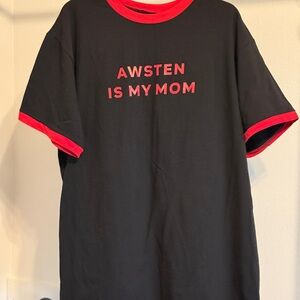 Awston Black and Red Men’s T-Shirt